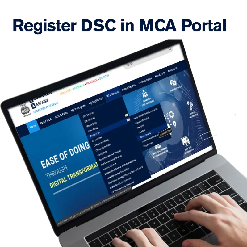 Register DSC in MCA Portal