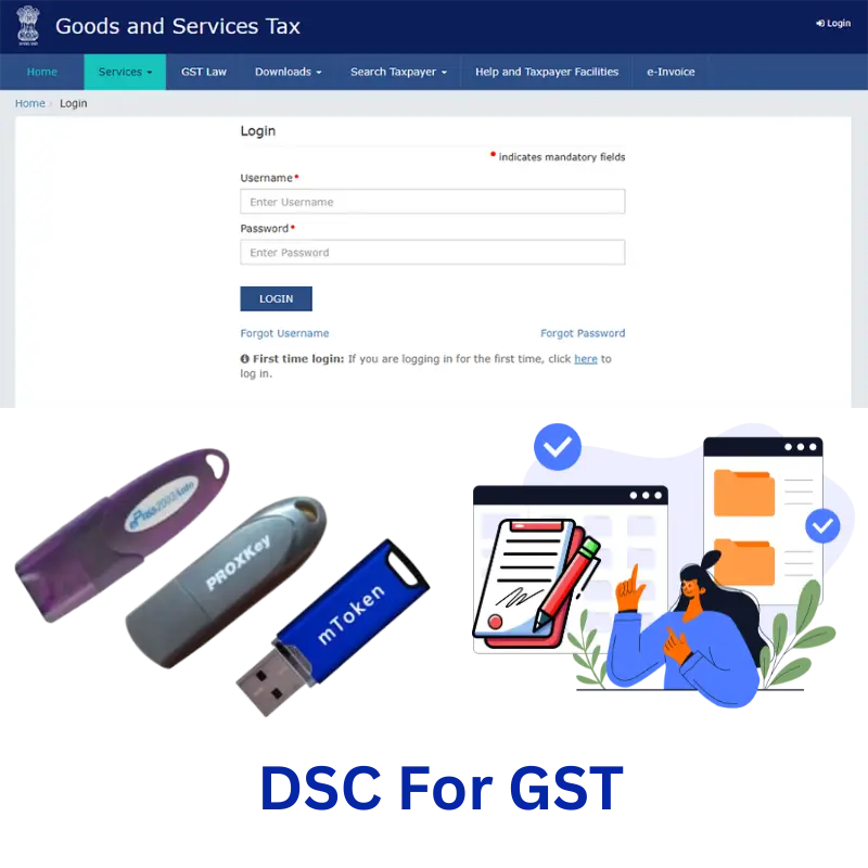 Use a Digital Signature Certificate For GST Portal