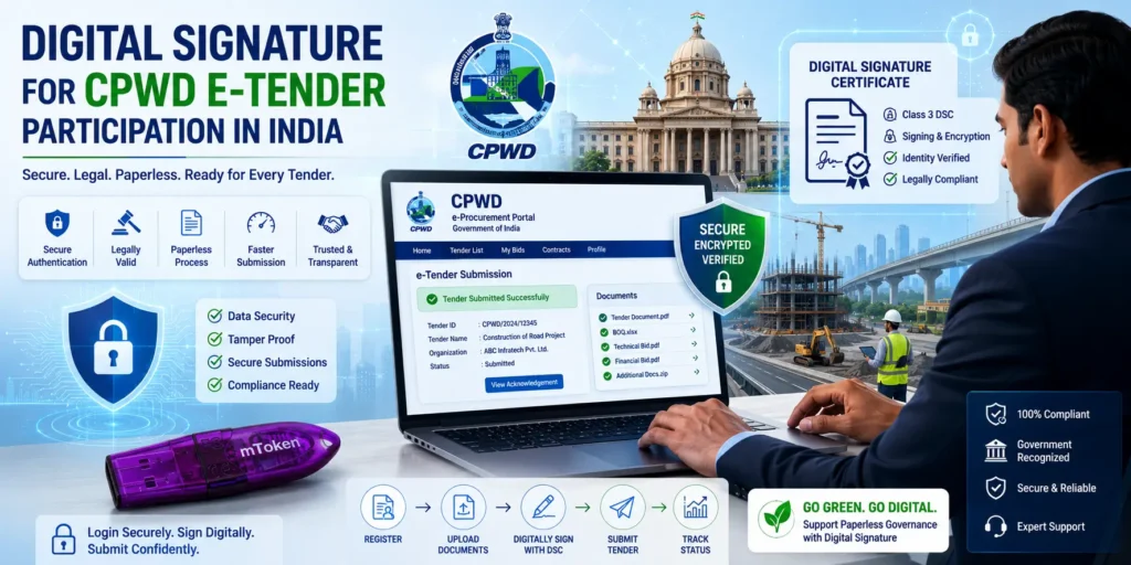 Digital Signature for CPWD e-Tender